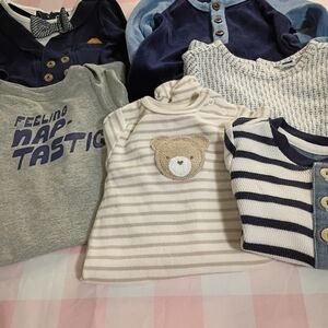 Striped Bear Patch Kids Shirt